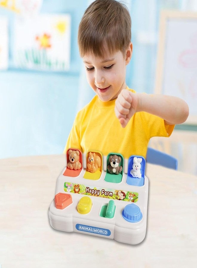 BeFunky Baby Pop Up Toy- Colorful Cause and Effect Toys for Babies 9 Months Montessori Toy Toddler Infant Toys Sensory Interactive for Early Learning Development (Farm Animals) - Image 3